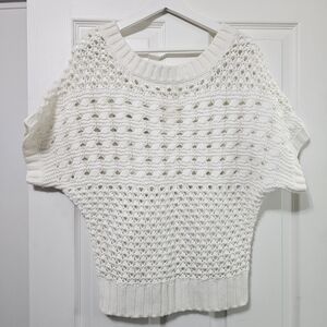 Elegant White Knit Sweater